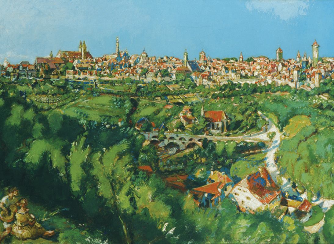 Gezicht op Rothenburg